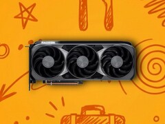 AMD n'a pas présenté de modèle de référence pour les RX 9070/9070 XT et s'est contenté de publier une illustration représentée ici.