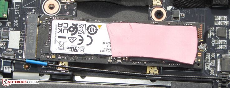 Un SSD NVMe sert de lecteur système.