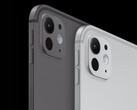 Apple l'iPad Pro M5 en noir et argent, avec son corps mince et son appareil photo arrière unique. (Source de l'image : Apple)