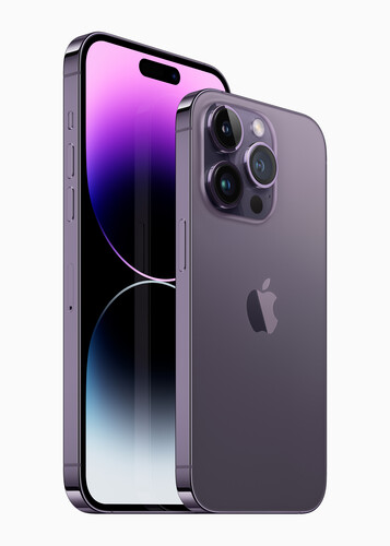 iPhone 14 Pro et iPhone 14 Pro Max - Deep Purple (Source d'image : Apple)