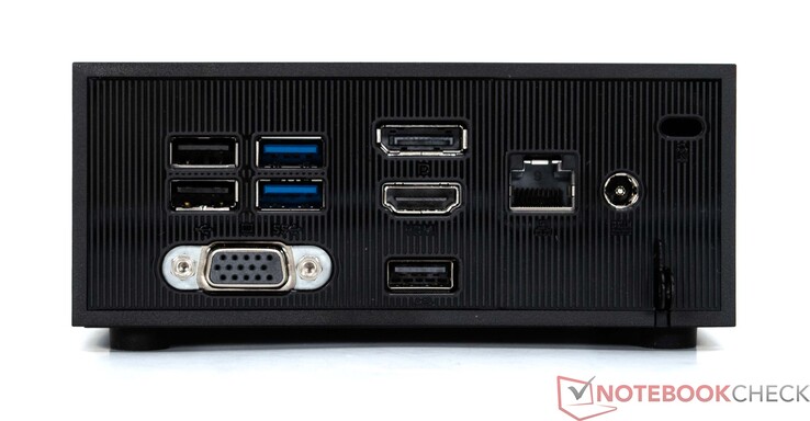 Dos : 3x USB-A 2.0, 2x USB-A 3.2 Gen 1, VGA, DisplayPort, HDMI, 2.5-G LAN, connexion d'alimentation, connexion de verrouillage Kensington
