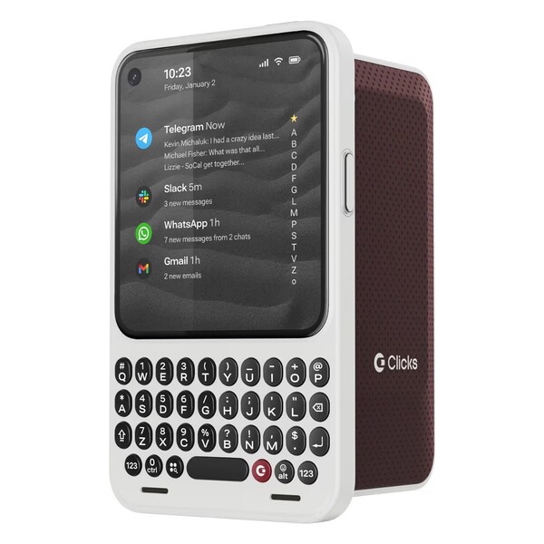 Le Clicks Communicator est un smartphone Android doté d'un clavier physique. (Source de l'image : Clicks)