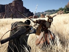 Combat de boss de Crimson Desert Reed Devil. (Source de l&#039;image : Steam)