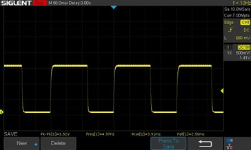 Temps de réponse : Mode normal, de 100 % de noir à 100 % de blanc : 6,41 ms