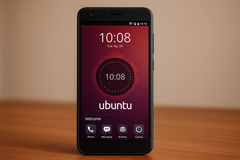 Rendu AI du smartphone Ubuntu Touch, Ubuntu Touch 24.04-1.0 disponible (Source de l'image : Généré avec OpenAI)