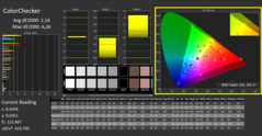 CalMAN - ColorChecker calibré