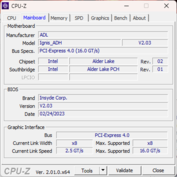 Carte mère CPU-Z