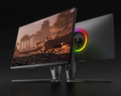 Le Hisense 27G7K-PRO est doté d&#039;un anneau LED RVB à l&#039;arrière (Image source : Hisense)