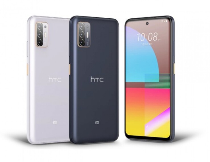 Le Desire 21 Pro 5G dans les deux couleurs disponibles. (Source : HTC)