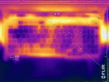 Températures de surface pendant le test de résistance (en haut)