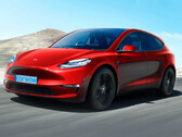Rendu du hayon de la Tesla Model 2 (image : CarWow)