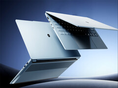 Le Thunderobot Aibook 14 Air Carbon repose sur un boîtier en fibre de carbone et traité contre les UV. (Source de l'image : Thunderobot - édité)