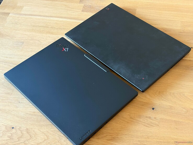 X1 Carbon Génération 14 (à gauche) vs Génération 7 (à droite)