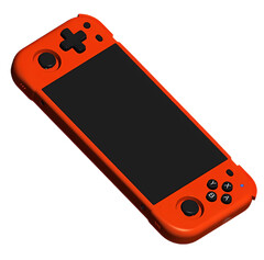 La XU40 H55 semble s'inspirer de la Switch Lite, mais avec un d-pad et un joystick gauche repositionnés. (Source de l'image : XU Retro via Retro Handhelds)