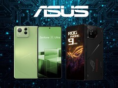 Les smartphones Asus, dont le Zenfone 11 Ultra et le ROG Phone 9 Pro (Image source : Asus with edits)
