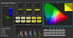 Saturation du Calman ColorChecker