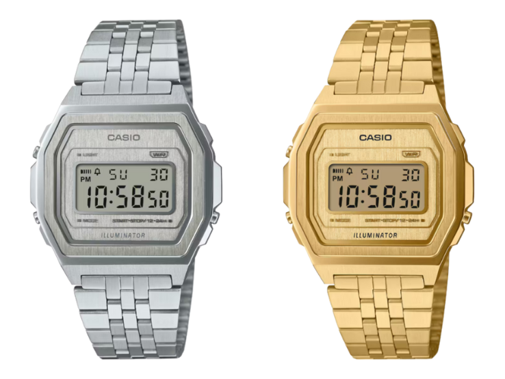 Les montres Casio Vintage A1000A-7 (à gauche) et A100G-9 (à droite). (Source de l'image : Casio)