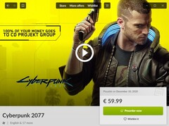 Cyberpunk 2077 dans GOG Galaxy, liste des réalisations partielles fuites en ligne (Source : Own)