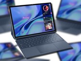 Le convertible Dell XPS 9315t 2-en-1 a l'air vif dans un coloris bleu subtil. (Image source : @evleaks - édité)