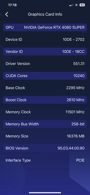 Informations sur le GPU