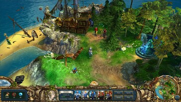 Sur l’image : une capture d’écran du jeu King’s Bounty: Crossworlds.
