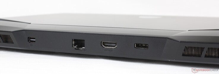 Arrière : Mini-DisplayPort, RJ-45 2,5 Gbps, HDMI 2.0, adaptateur secteur