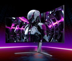 Le nouveau moniteur de jeu AOC Agon Pro est doté d'un écran incurvé de 34 pouces avec un panneau QD-OLED.