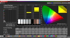 CalMAN ColorChecker (espace colorimétrique cible P3)