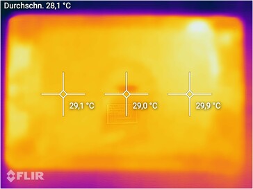 Huawei MatePad Pro (5G) - Relevé thermique.