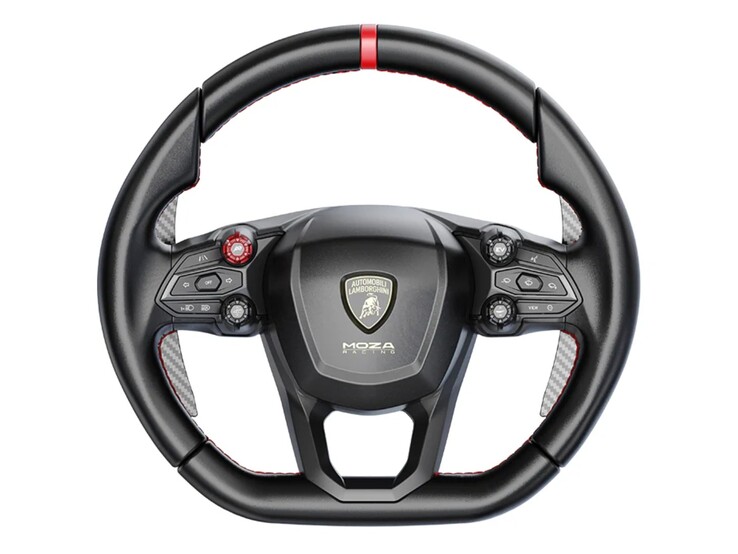 Volant Lamborghini Revuelto réplique. (Source de l'image : Moza)