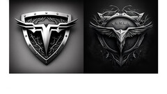 Logos Tesla générés par l&#039;IA (image : American Trucks)