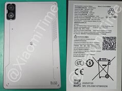 Gros plan sur la prochaine tablette de jeu Black Shark de Xiaomi, avec des informations sur la batterie. (Source de l&#039;image : via XiaomiTime)