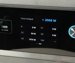 L'écran fournit des informations détaillées