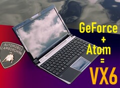 Portable, relativement rapide et avec la marque Lamborghini, le tout pour 599 euros. Il s'agit vraiment d'un produit unique en son genre (Source de l'image : Notebookcheck - édité)