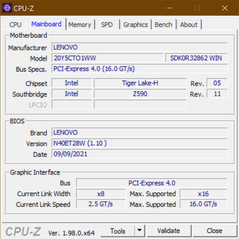 Carte mère CPU-Z