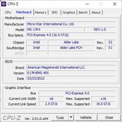 Carte mère CPU-Z