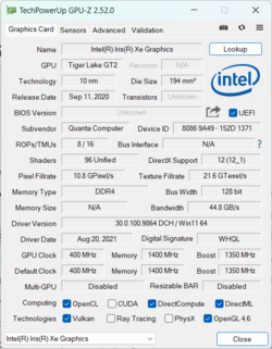 Intel Xe Graphics G7 (80 UE)