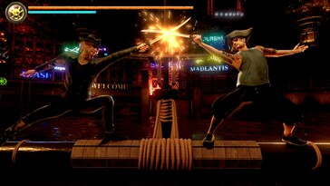 Illustration : Une capture d'écran de gameplay de Like a Dragon : Pirate Yakuza à Hawaï.