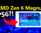 Une capture d'écran vidéo montrant ce qui pourrait être un APU Zen 6 (source d'image : Moore's Law Is Dead YouTube channel)