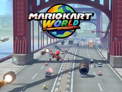 Un pont dans Mario Kart World (Source : Nintendo of America avec modifications)