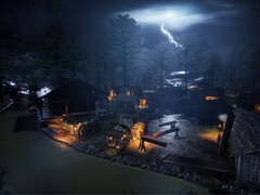 Une image représentant un village à l'époque de la dynastie Sengoku.