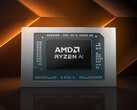 Cette image présente une version retouchée de l'image promotionnelle des puces Ryzen AI d'AMD.