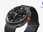 Rendu non officiel de Galaxy Watch8 Classic avec une lunette tournante (Source : OnLeaks &amp; SammyGuru)