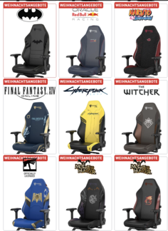 Quelques-unes des éditions spéciales (Image source : Secretlab)