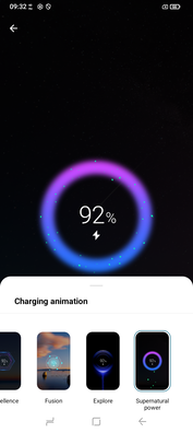 Paramètres de l'animation de charge. (Source de l'image : Sergey Tarasov - Notebookcheck)