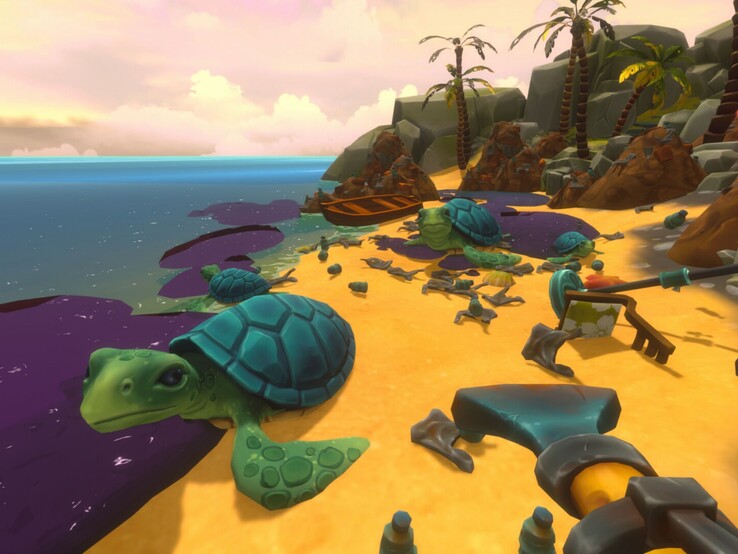 Cette plage est jonchée de déchets, et les tortues souffrent de la présence de pétrole dans l’eau. La voir retrouver un état sain après tous ces efforts devrait être plutôt gratifiant.