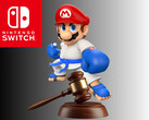 Un Mario combattant apparaît au-dessus du marteau du juge (Image source : Nintendo of America with edits)