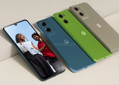 Le Moto G06 devrait être lancé dans au moins quatre couleurs. (Source de l&#039;image : Ytechb)