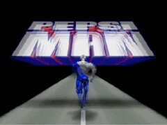Une capture d'écran de l'intro de Pepsiman