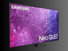 Téléviseur Samsung 85 pouces QN90C QLED à l&#039;angle (Source de l&#039;image : Best Buy)